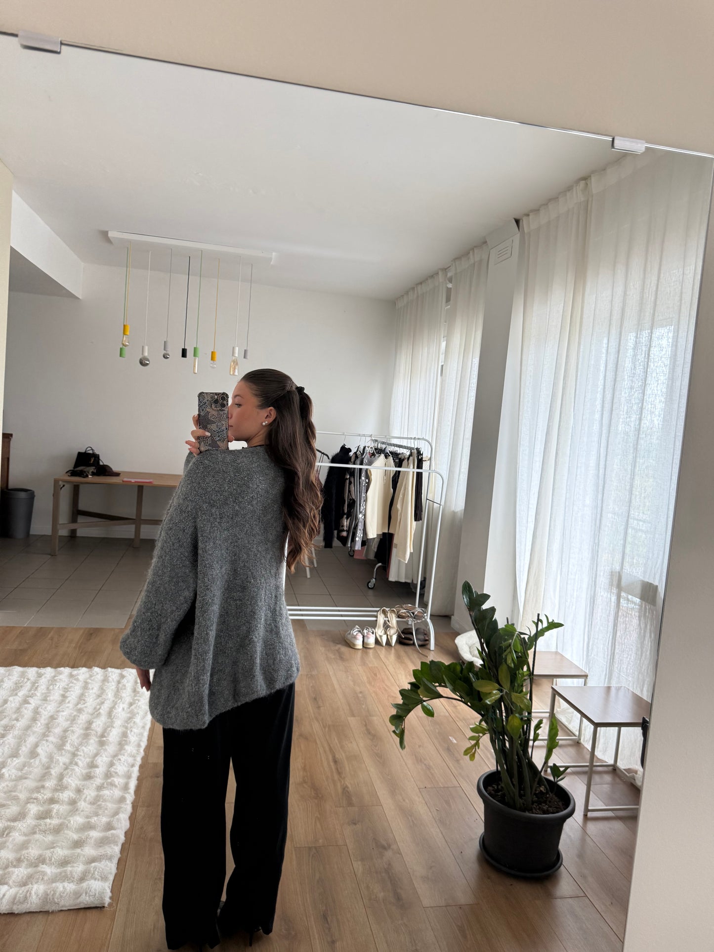 Maxi cardigan - Grigio