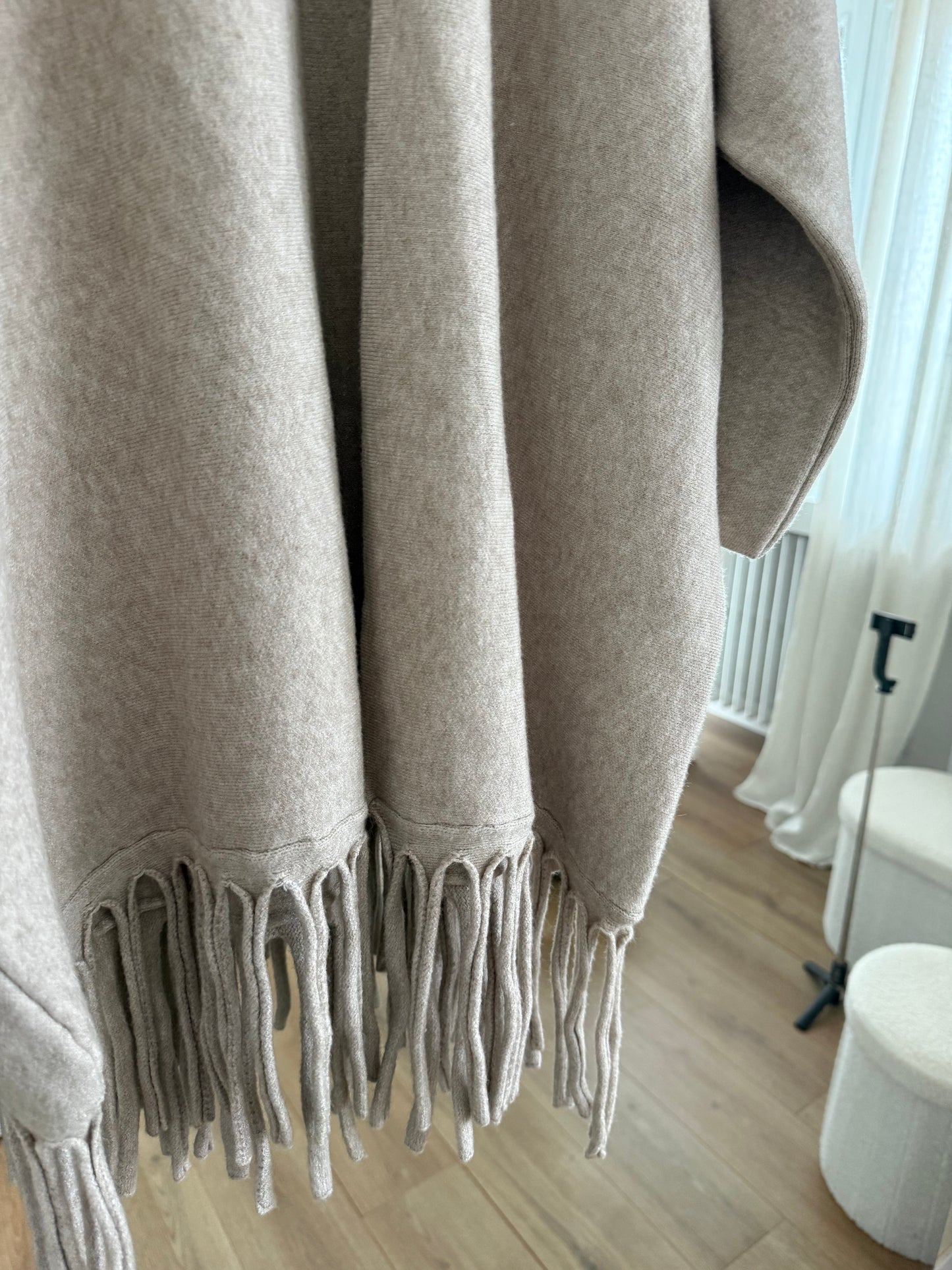 Cardigan frange - Beige