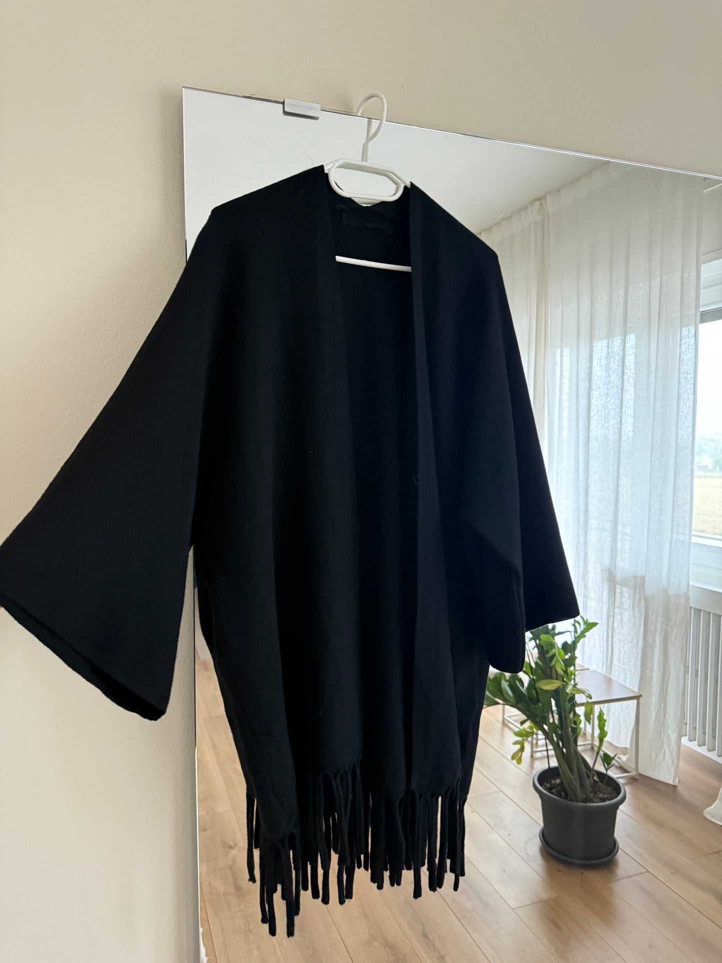 Cardigan frange - Nero