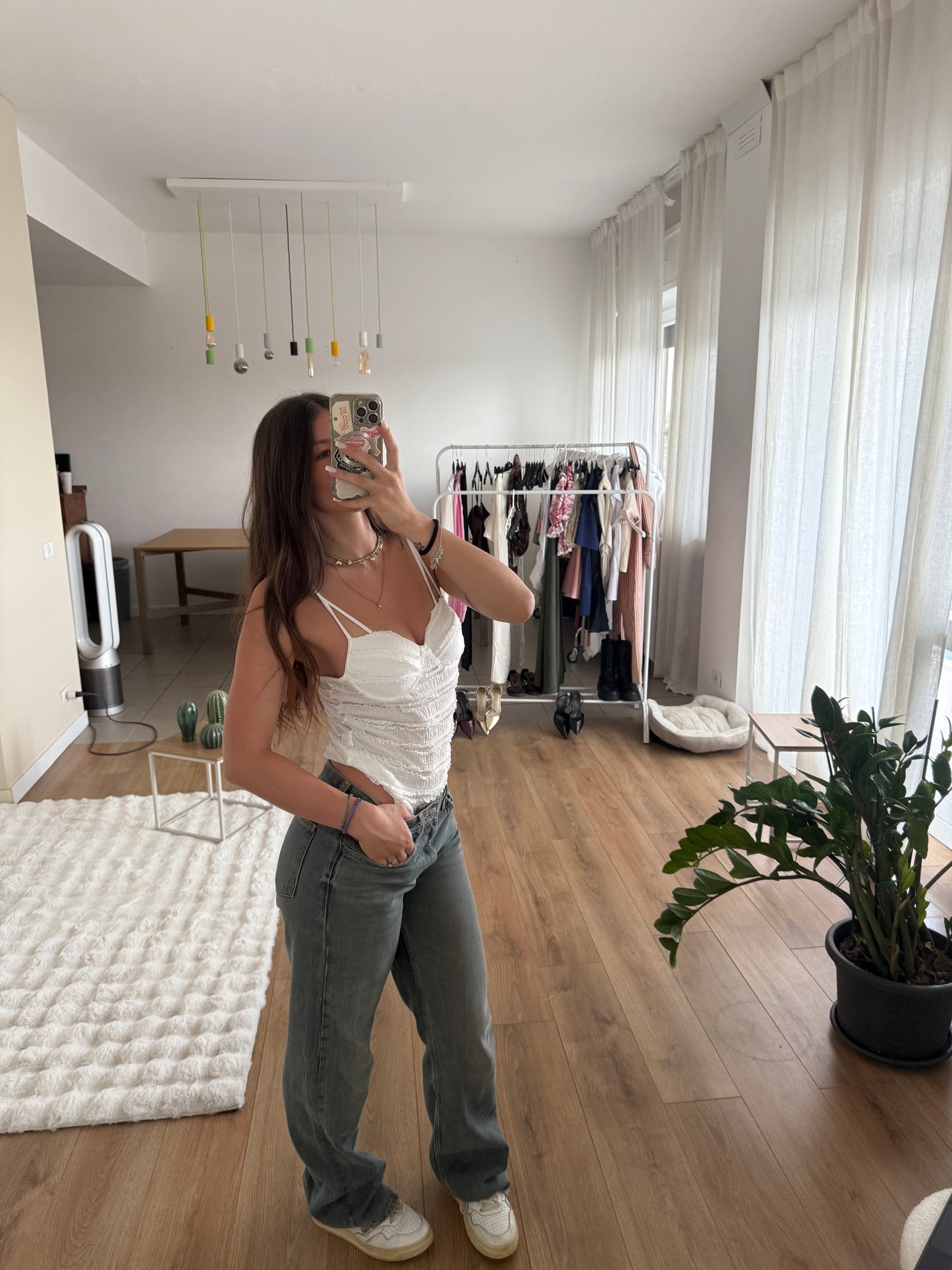 Body drappeggio - bianco