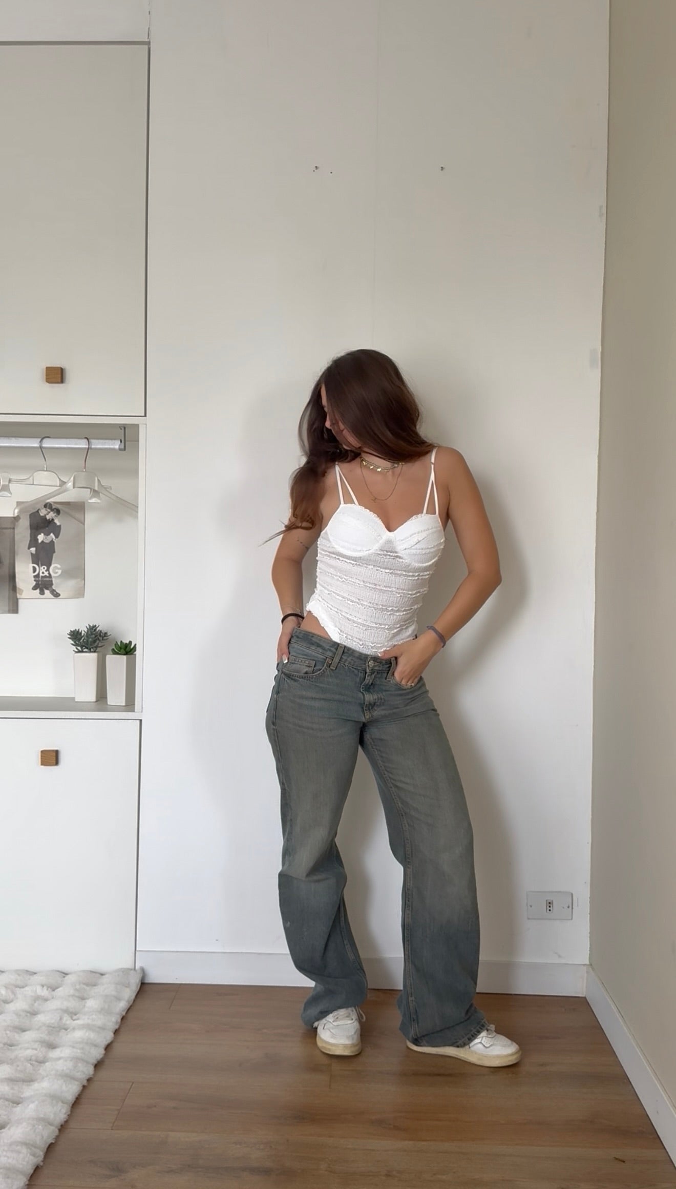 Body drappeggio - bianco