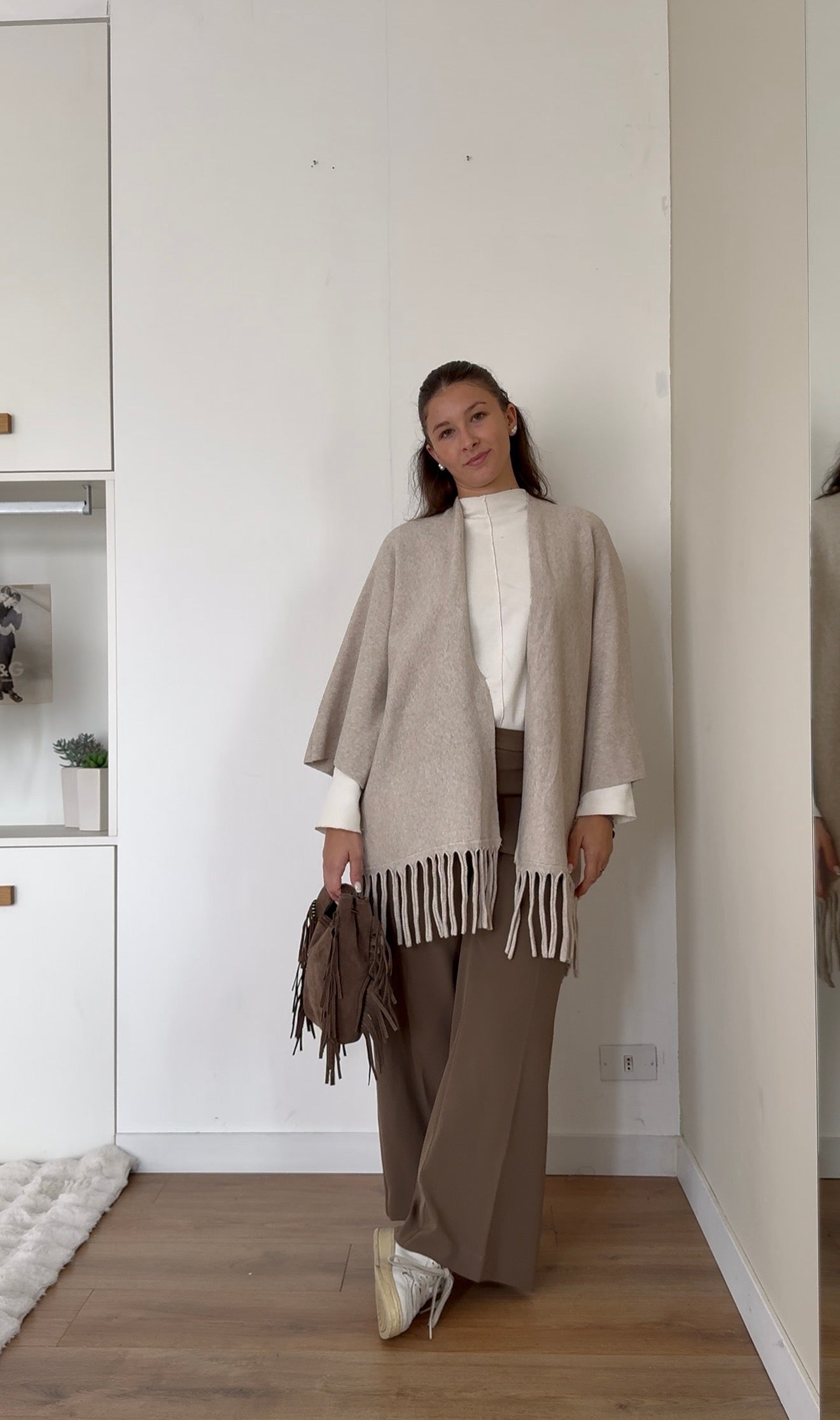 Cardigan frange - Beige