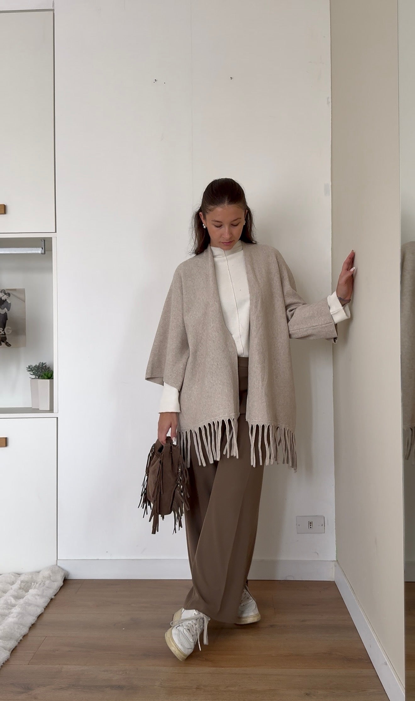 Cardigan frange - Beige
