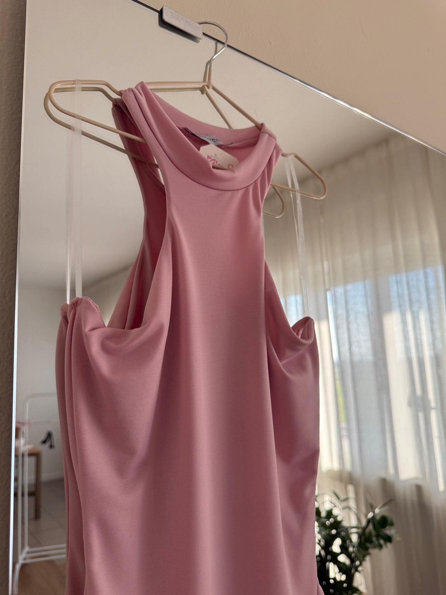 Body scollo halter Rosa