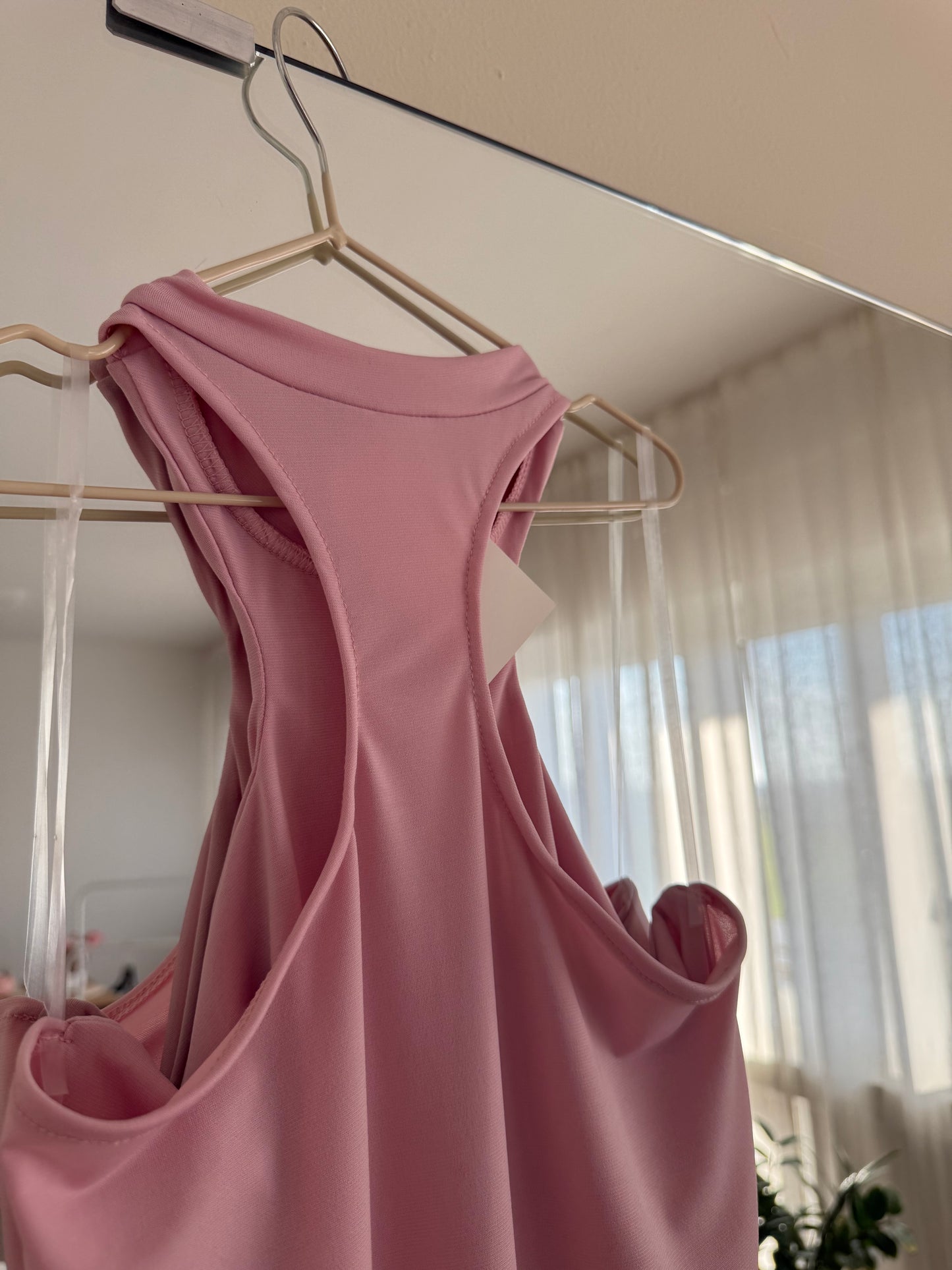 Body scollo halter Rosa