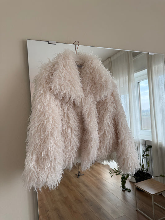 Pelliccia mongolia - bianca PREORDINE