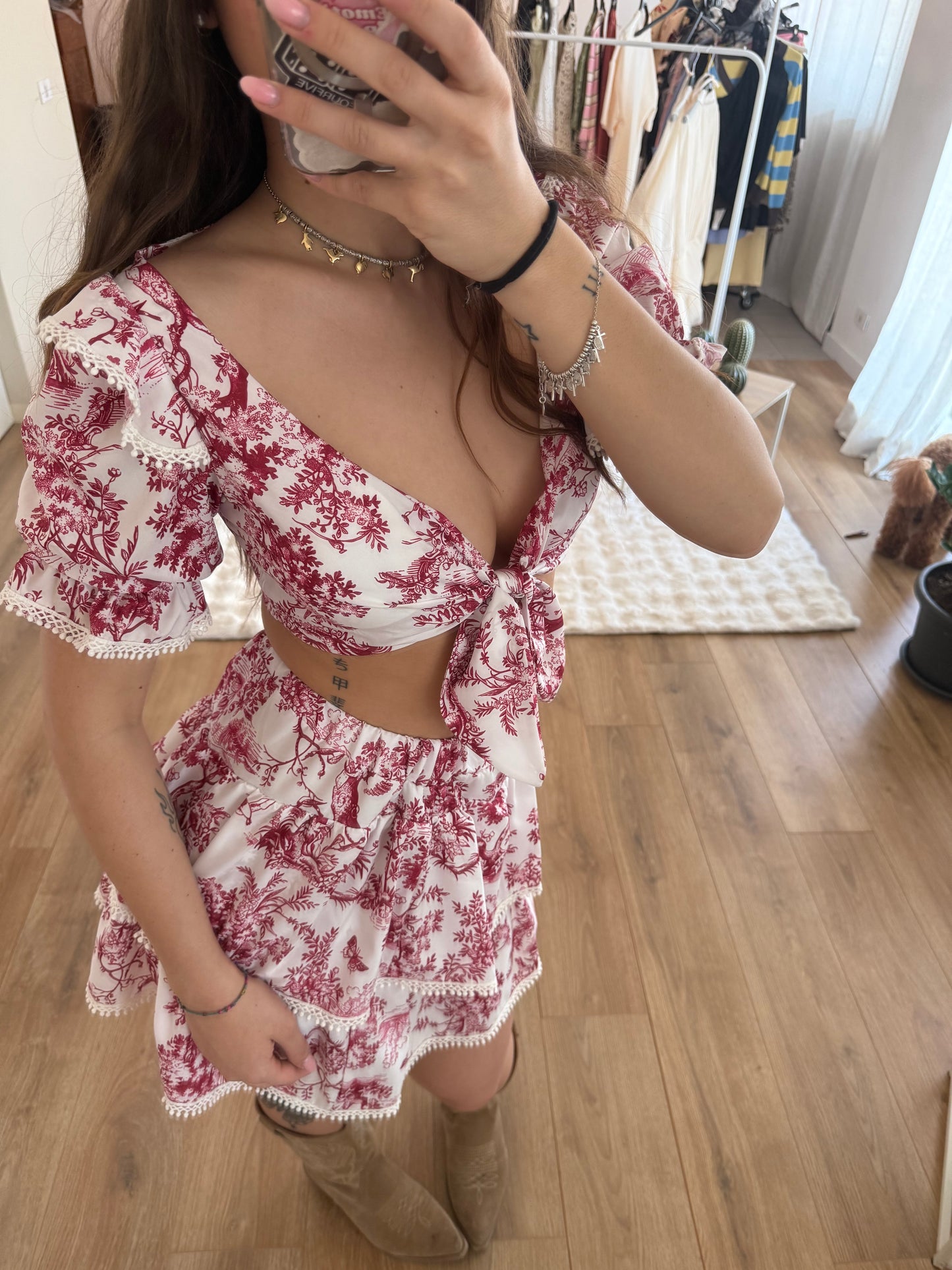 Coordinato “Capri” - bordeux