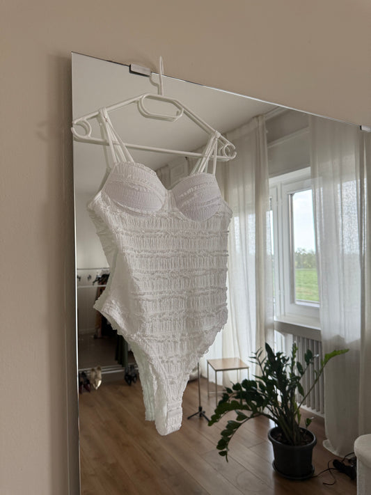 Body drappeggio - bianco