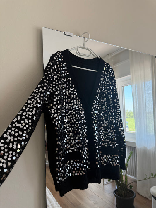 Cardigan con paillettes