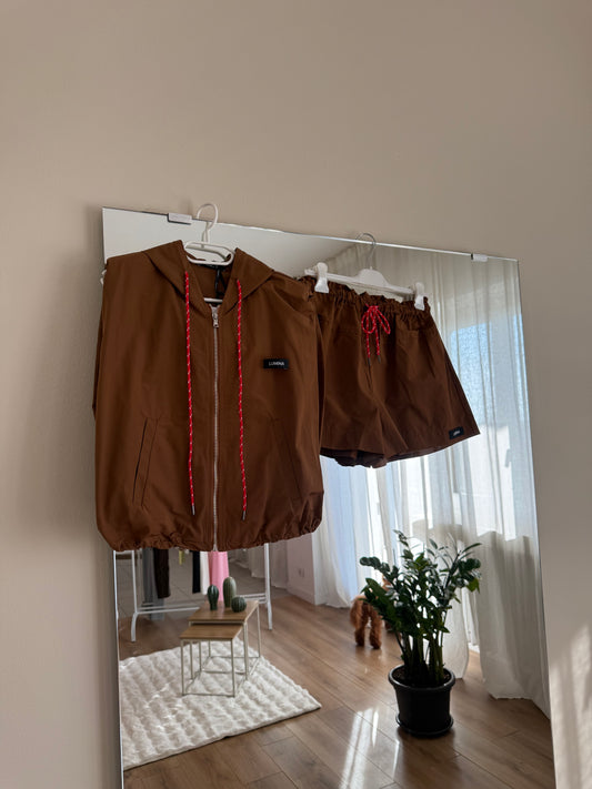 Coordinato Kway Marrone by Lumina