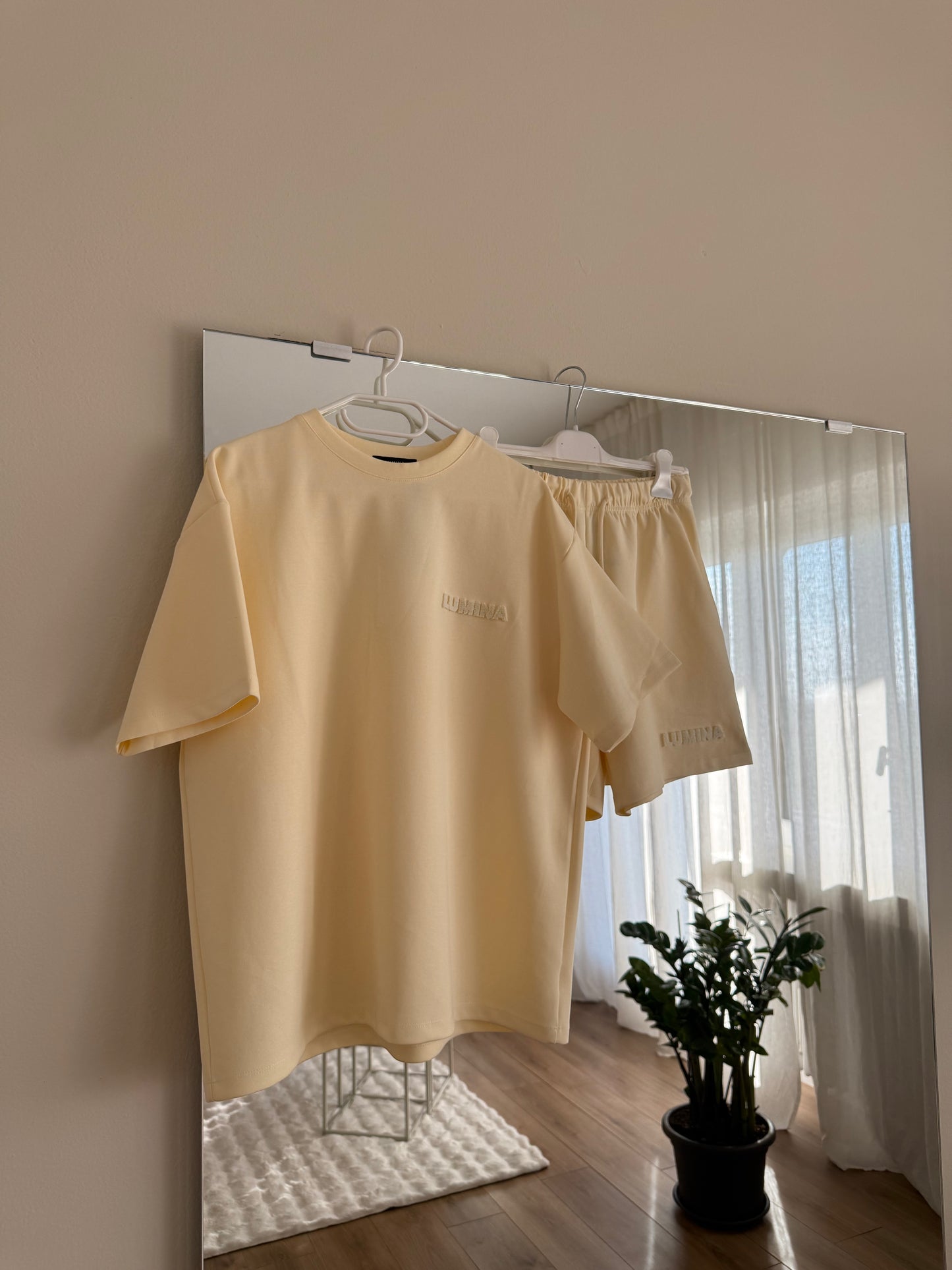 Coordinato Lumina T-shirt e short Giallo