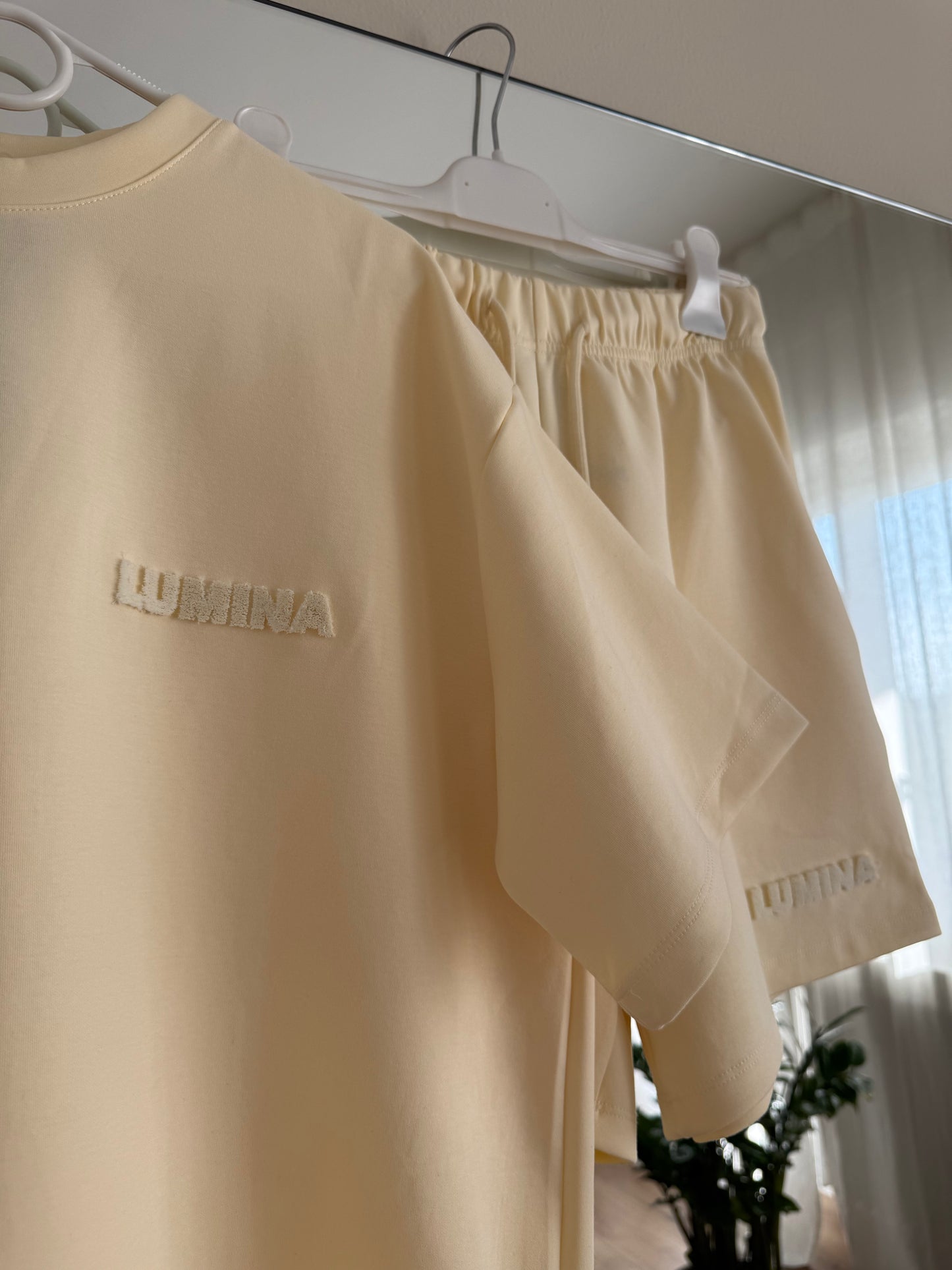 Coordinato Lumina T-shirt e short Giallo