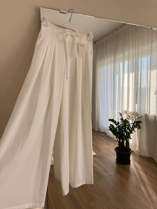 Pantalone palazzo con laccetto