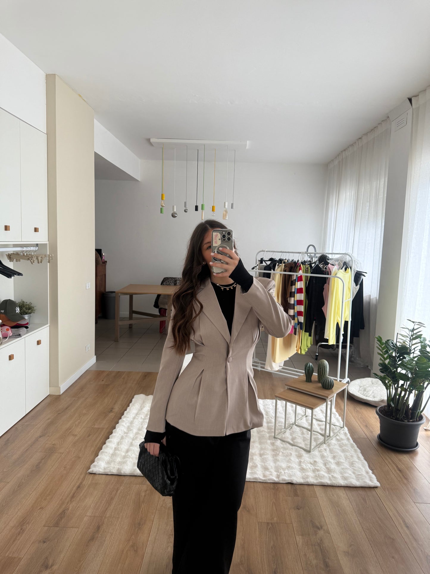 Blazer punto vita Tortora