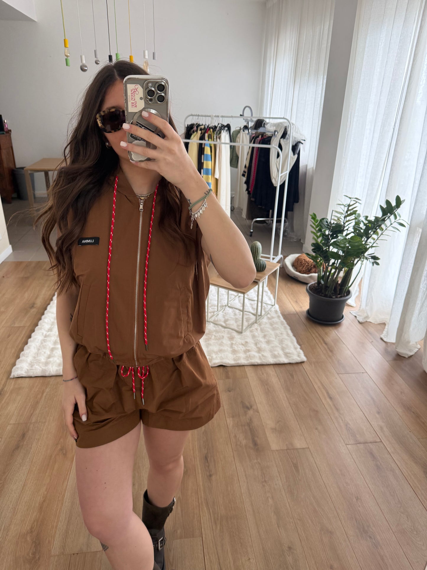 Coordinato Kway Marrone by Lumina