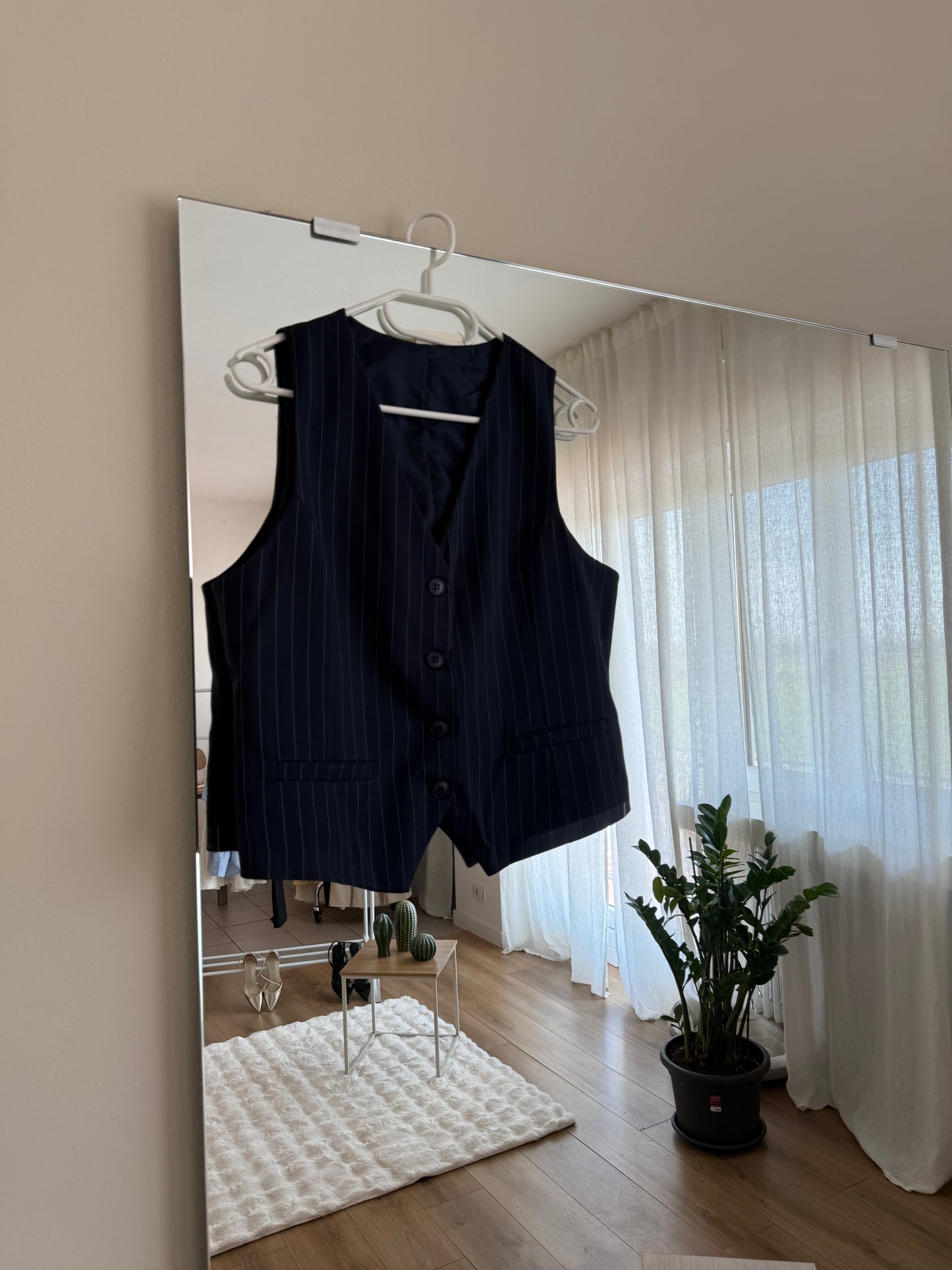 Completo gessato Gilet e Pantalone